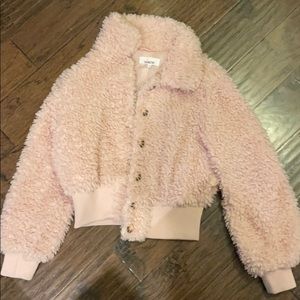 Love Chemiztry Pink Fuzzy Jacket